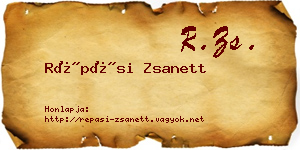 Répási Zsanett névjegykártya