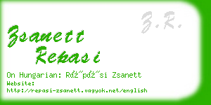 zsanett repasi business card